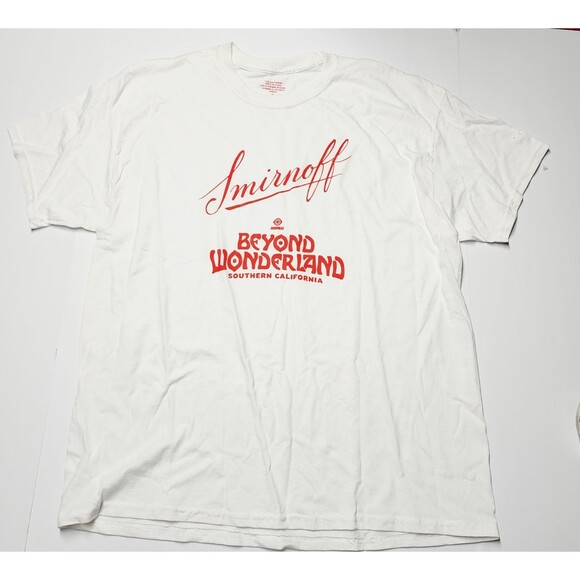 Insomniac Other - Official Beyond Wonderland x Smirnoff Promo White Tee XL SOUTHERN CALIFORNIA EUC